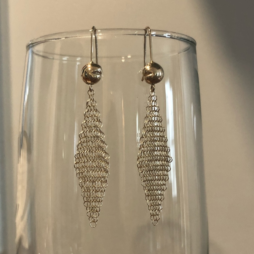 Tiffany Elsa Peretti Mini Mesh Earrings